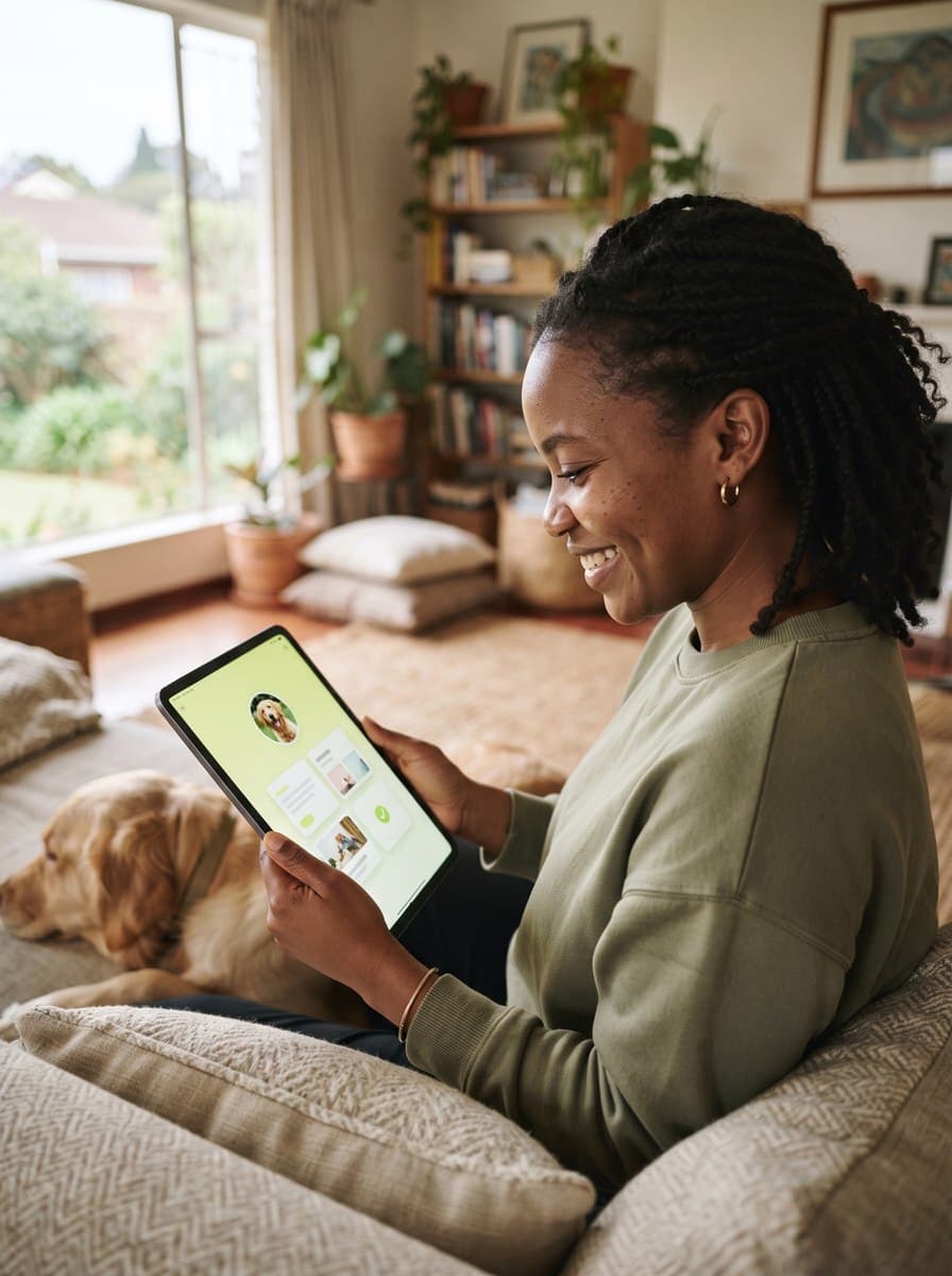 Check on your pet in seconds.